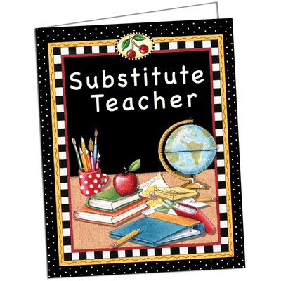 Teacher Created Resources Mary Engelbreit Substitute Teacher Pocket Folder, Pack of 10 (TCR4834-10)