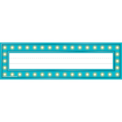 Teacher Created Resources Marquee Flat Name Nameplates, 3.5" x 11.5", 36 Per Pack, 6 Packs (TCR5434-6)