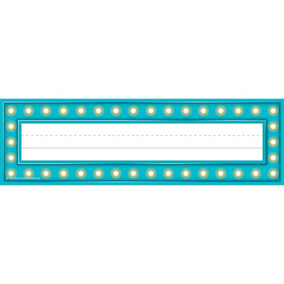 Teacher Created Resources Marquee Flat Name Nameplates, 3.5" x 11.5", 36 Per Pack, 6 Packs (TCR5434-6)