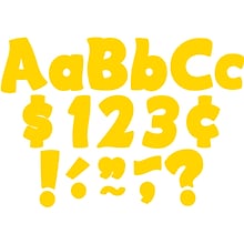 Teacher Created Resources 4 Funtastic Font Letters Combo Pack, Yellow Gold, 208 Pieces/Pack, 3 Pack