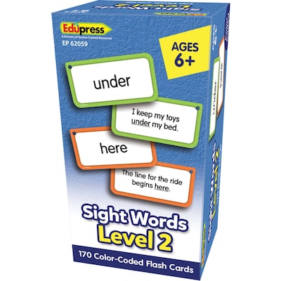 Teacher Created Resources Edupress Sight Words Flash Cards, Level 2 (TCR62059)