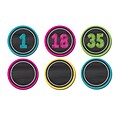 Teacher Created Resources 2.25 Magnetic Number Accents, Chalkboard Brights, 42/Pack, 3 Packs (TCR77