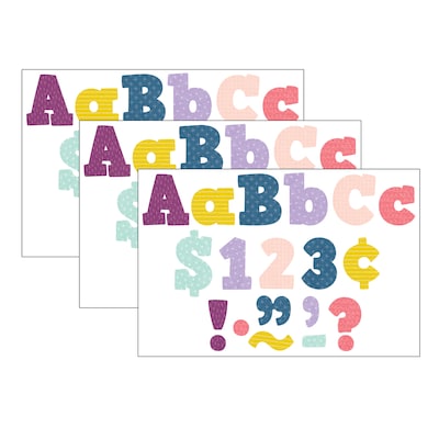 Teacher Created Resources Oh Happy Day 4 Bold Block Letters, Assorted Colors, 230 Characters/Pack,