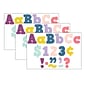 Teacher Created Resources Oh Happy Day 4" Bold Block Letters, Assorted Colors, 230 Characters/Pack, 3 Packs (TCR9037-3)