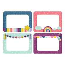 Teacher Created Resources® Oh Happy Day Name Tags, 4 Designs, 3.5 x 2.5, 36 Per Pack, 6 Packs (TCR