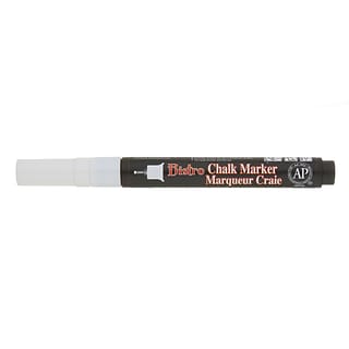 Marvy Uchida® Bistro Chalk Markers, Extra Fine Tip, White, Pack of
