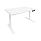 Mount-It! 48"W Electric Adjustable Standing Desk, White (MI-18060)