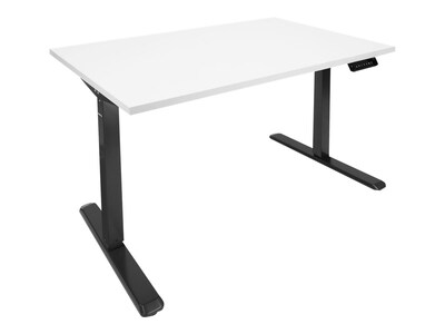 Mount-It! 48W Adjustable Electric Standing Desk, White/Black (MI-18063)