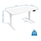 Mount-It! 48"W Electric Adjustable Standing Desk, White (MI-18066)