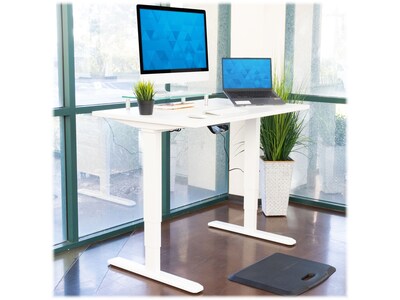 Mount-It! 48"W Electric Adjustable Standing Desk, White (MI-18066)