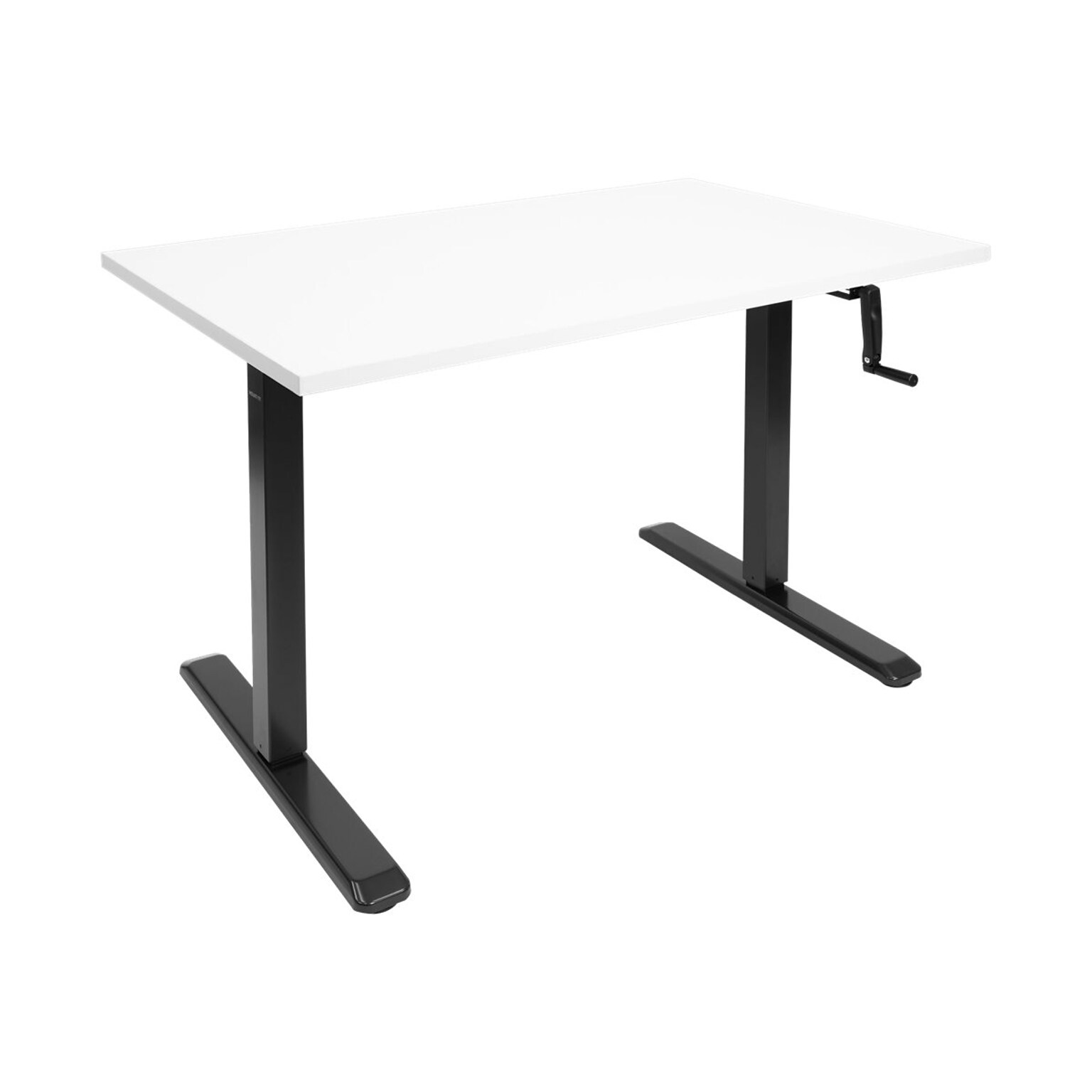 Mount-It! 48W Manual Adjustable Standing Desk, White/Black (MI-18069)