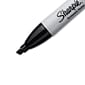 Sharpie Permanent Marker, Chisel Tip, Black, Dozen (38201)