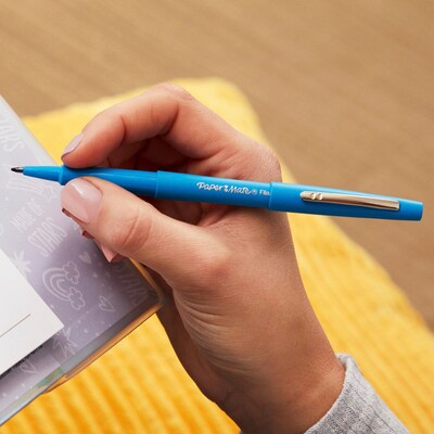 Paper Mate Flair Felt Pens, Medium Point, 0.7mm, Assorted Ink, Dozen (74423)