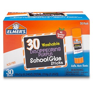 Elmers All Purpose School Glue Sticks, 0.24 oz., 30/Pack (E556)