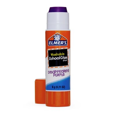 Elmer's Disappearing Washable Glue Sticks, 0.21 oz., 12/Pack (E1559)