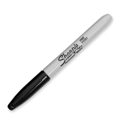 Sharpie Fine Tip Permanent Marker, Black, Dozen