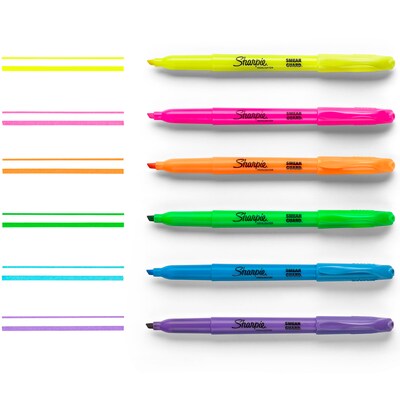 Sharpie Stick Highlighter, Chisel Tip, Assorted, Dozen (27145)