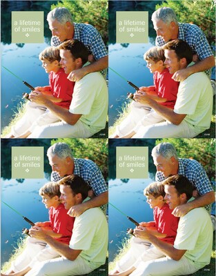 Photo Image Postcards; for Laser Printer; A lifetime of smiles, Family Fishing, 100/Pk