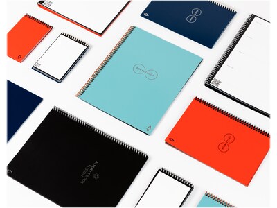 Rocketbook Core Professional Notebooks, 6" x 8.8", College Ruled, 18 Sheets, Blue (EVR2-E-RCCCEFR)