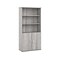 Bush Business Furniture Studio A 73H 5-Shelf Bookcase with Adjustable Shelves, Platinum Gray Lamina