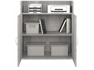 Bush Business Furniture Studio A 73"H 5-Shelf Bookcase with Adjustable Shelves, Platinum Gray Laminated Wood (STA010PG)