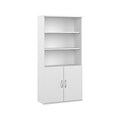 Bush Business Furniture Studio A 73H 5-Shelf Bookcase with Adjustable Shelves, White Laminated Wood