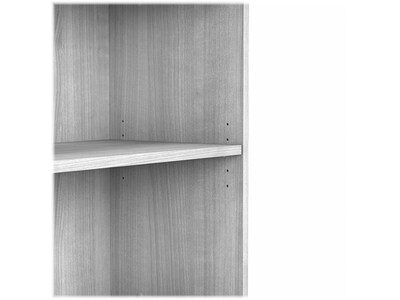 Bush Business Furniture Studio A 73"H 5-Shelf Bookcase with Adjustable Shelves, Platinum Gray Laminated Wood (SDB7236PG-Z)