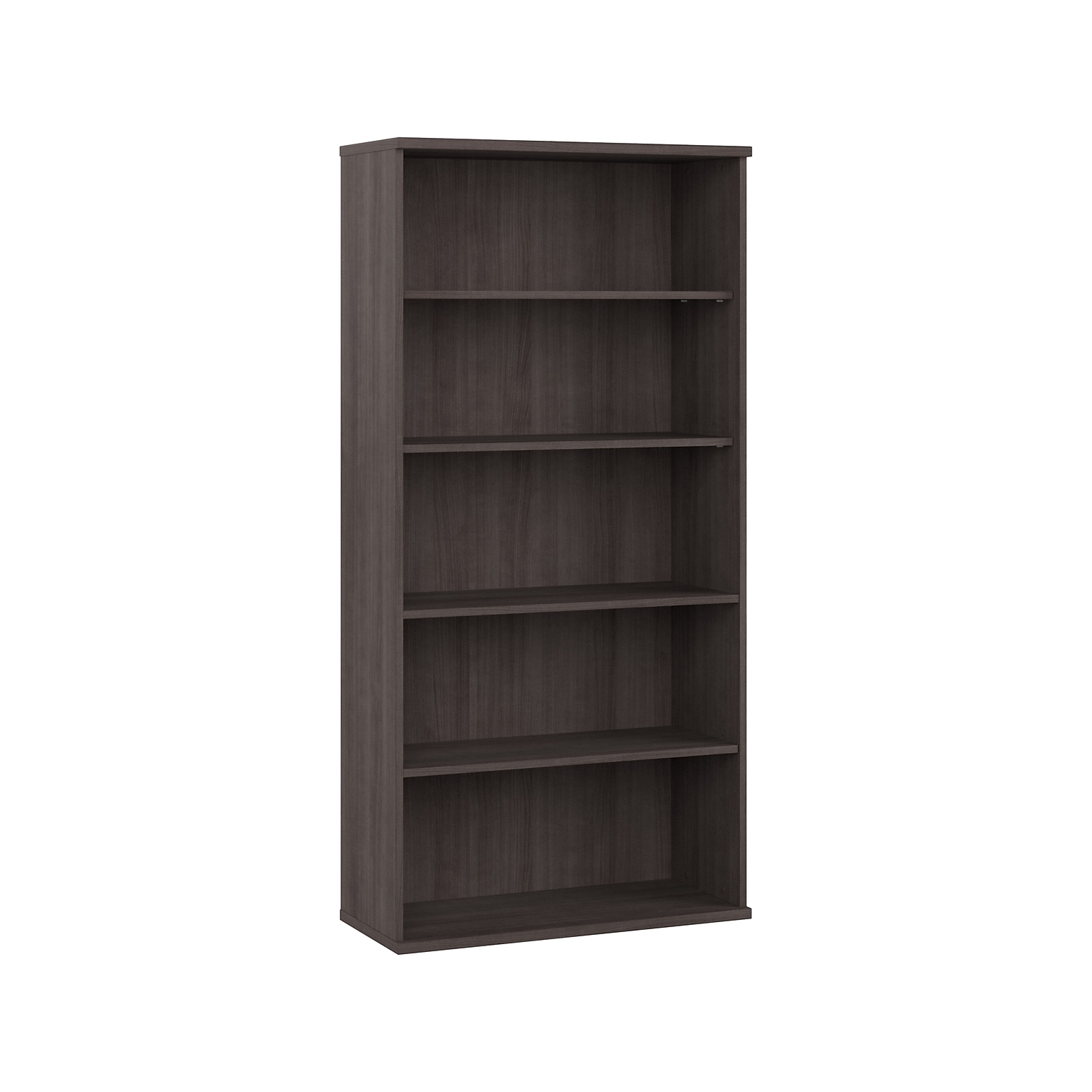 Bush Business Furniture Studio A 73H 5-Shelf Bookcase with Adjustable Shelves, Storm Gray Laminated Wood (SDB7236SG-Z)