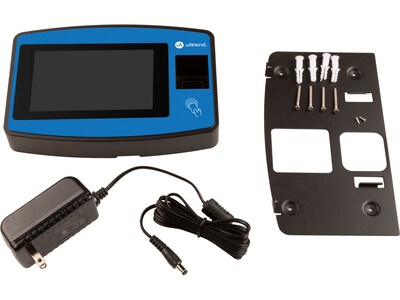 uAttend Biometric Fingerprint Touch Tablet Time Clock System, Blue/Black (NX2500)