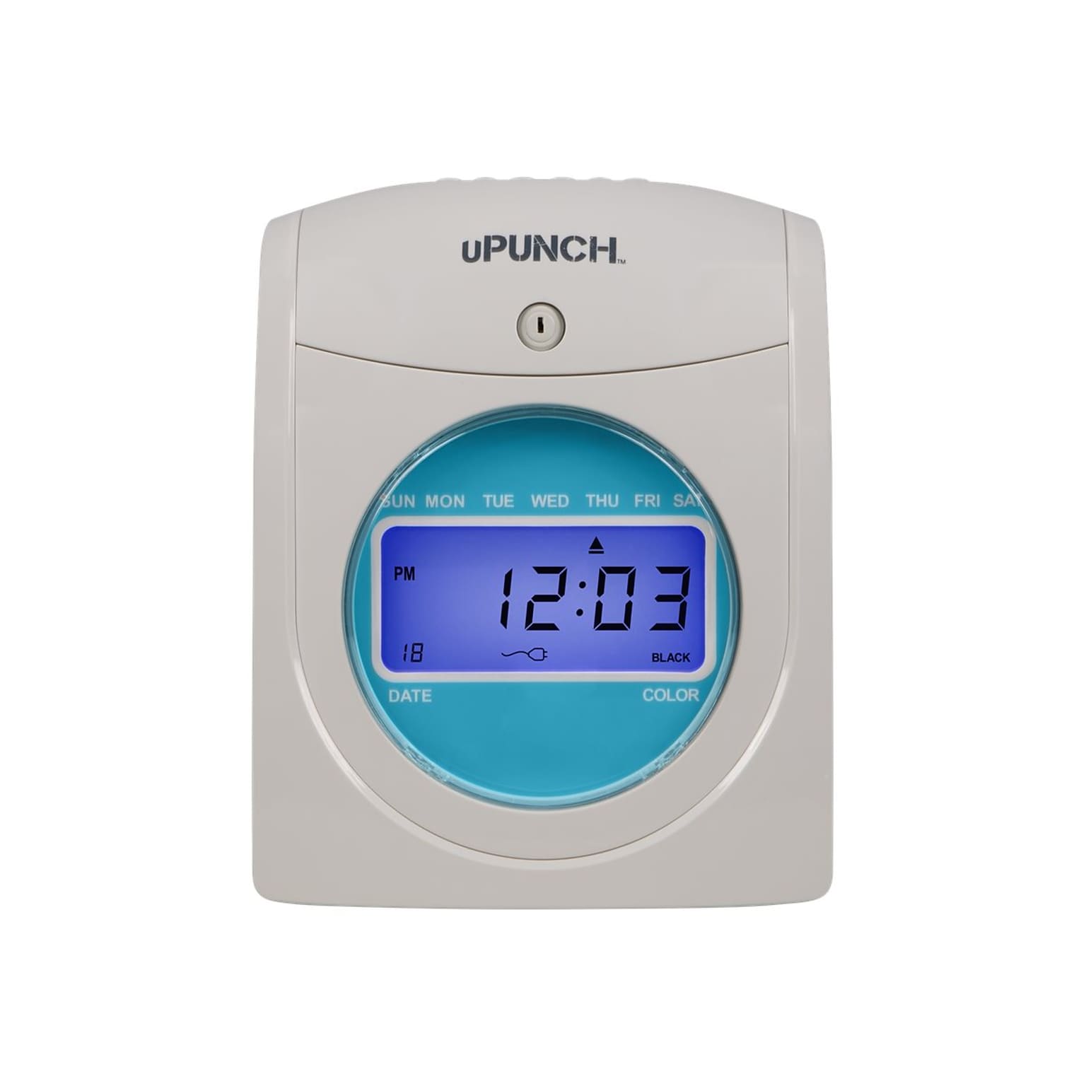 uPunch Auto-Align Digital Time Clock Bundle, White (SB1200)