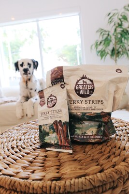 Greater Wild Tender Jerky Strips for Dogs, Beef, 2.3 oz., 8/Pack (TBN203133)