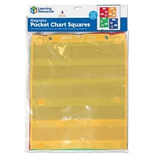 Learning Resources Magnetic Pocket Chart Squares, 17 x 14, 4 Pack (LER2384)