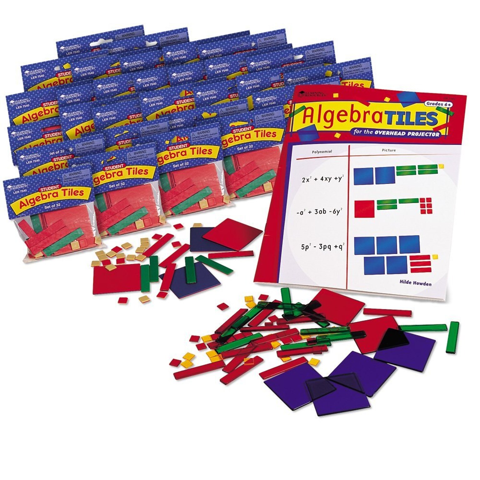 Learning Resources Algebra Tile Class Sets, 30/Set (LER7547)