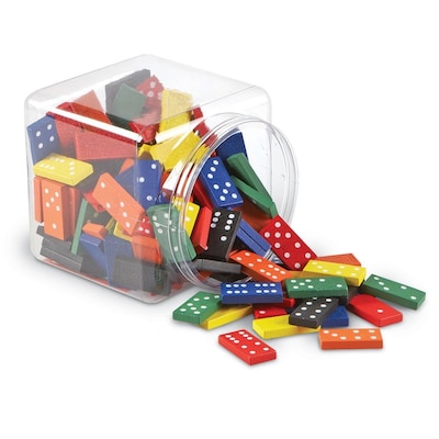 Learning Resources Double-six Dominoes In Bucket, 168 Pieces (LER0287)