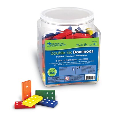 Learning Resources Double-six Dominoes In Bucket (LER0287)
