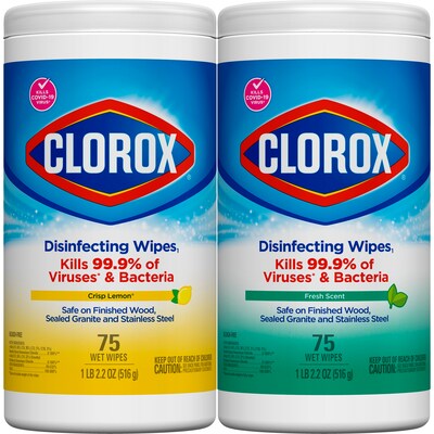 Clorox Disinfecting Wipes Value Pack, Bleach Free Cleaning Wipes - 150 Wipes (01599)