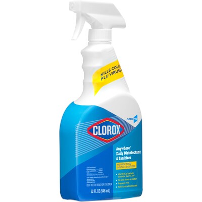 CloroxPro™ Anywhere® Daily Disinfectant and Sanitizer, 32 Fluid Ounces (Pack of 12)
