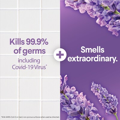 Clorox® Scentiva® Disinfecting Multi Surface Cleaner, Spray Bottle, Bleach Free, Tuscan Lavender & J