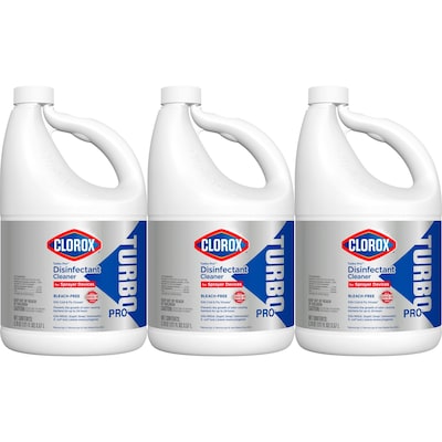 Clorox Turbo Pro All-Purpose Cleaners & Spray Disinfectant, Unscented, 121 oz., 3/Carton (60091CT)