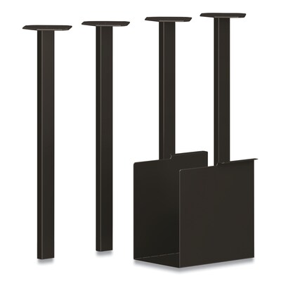 HON Coze Table Legs, 5.75 x 28, Black, 4/Pack (HONHLCPL29USP71)