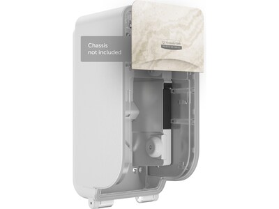 Kimberly-Clark Professional ICON Faceplate for Coreless Two-Roll Vertical Toilet Paper Dispensers, Warm Marble (58791)