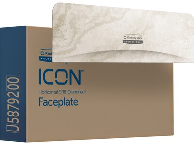 Kimberly-Clark Professional ICON Faceplate for Coreless Two-Roll Horizontal Toilet Paper Dispensers,