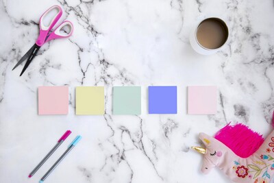 Post-it® Notes, 3" x 3", Sweet Sprinkles Collection, 100 Sheets/Pad, 12 Pads/Pack (654-RP-A/654-A)