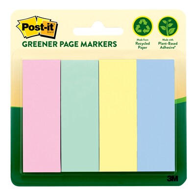 Post-it® Greener Page Markers, 1 x 3, Sweet Sprinkles Collection, 200 Flags/Pack (6714RPA)