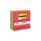 Post-it Super Sticky Notes, 4 x 4, Playful Primaries Collection, Lined, 90 Sheets/Pad, 6 Pads/Pack