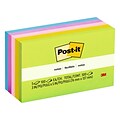Post-it® Notes, 3 x 5, Floral Fantasy Collection, 100 Sheets/Pad, 5 Pads/Pack (655-5UC)
