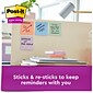 Post-it® Recycled Super Sticky Notes, 3" x 3", Wanderlust Pastels Collection, 70 Sheets/Pad, 24 Pads/Pack (654-24NH-CP)