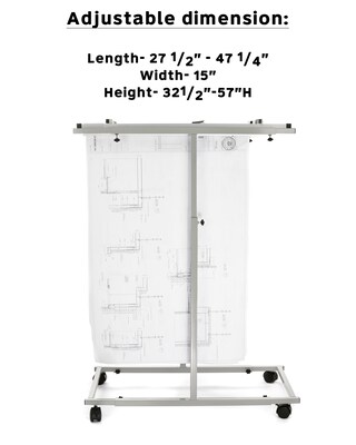 Adir Pivot Wall Rack for blueprints