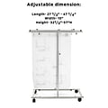 AdirOffice Steel Mobile Blueprint Storage, Vertical Plan Center with Hanging Clamps, Gray (614-6036)