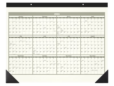 2023 AT-A-GLANCE Recycled 22 x 17 Monthly Desk Pad Calendar, Black/Cream (SK32G-00-23)